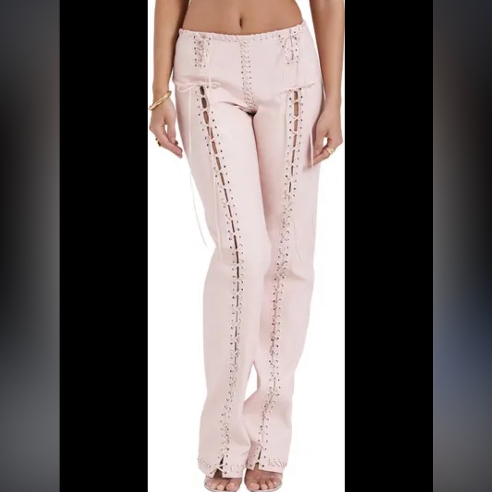 House of CB Elliot Faux Leather -Soft pink